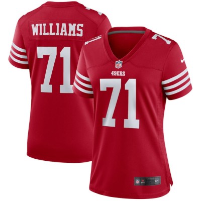 San Francisco 49ers #71 Trent Williams Scarlet Women's 2022-23 Nike NFL Game Jersey